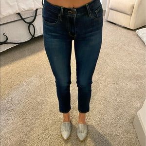 Levi’s high rise straight crop
